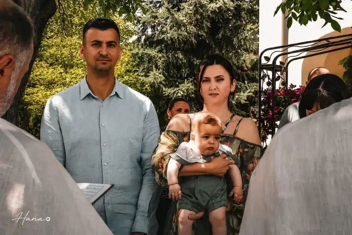 Baptism ceremony and family moments