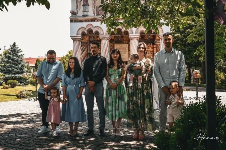 Baptism ceremony and family moments