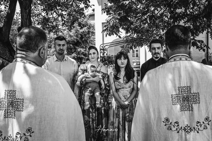 Baptism ceremony and family moments