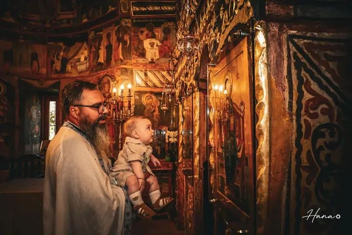 Baptism ceremony and family moments